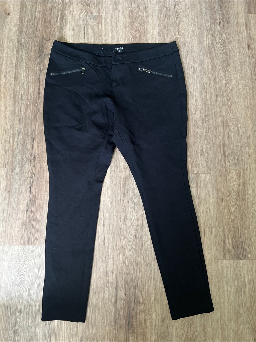 torrid Black Skinny Pull-On Pants with Zip Pockets